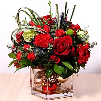 Decorative Xmas Floral Vase: Christmas Gifts Hugo