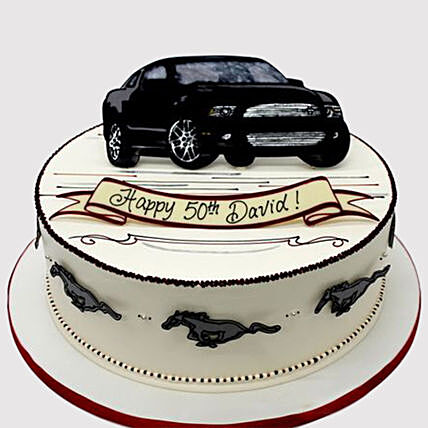 Black Car Fondant Cake