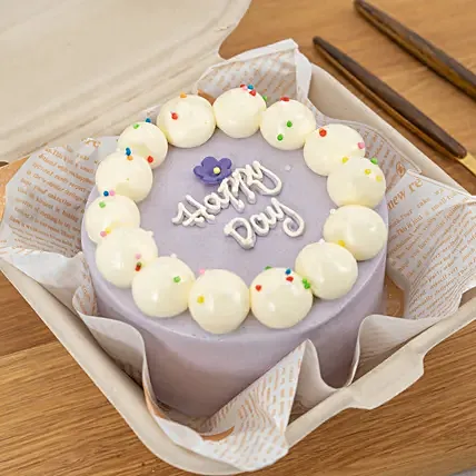 Sweet Purple Korean Bento Cake