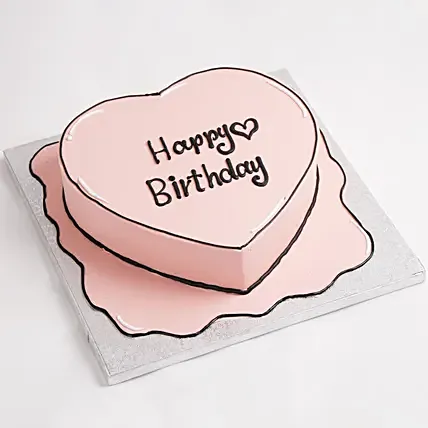 Heart Shaped Chocolate Cartoon 6 Inches
