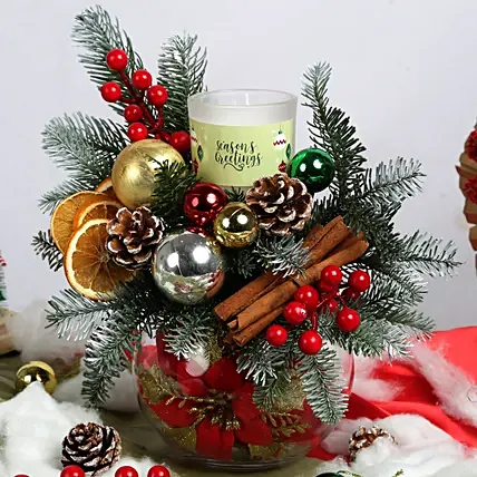 Christmas Dazzles Table Centerpiece: Xmas Combos