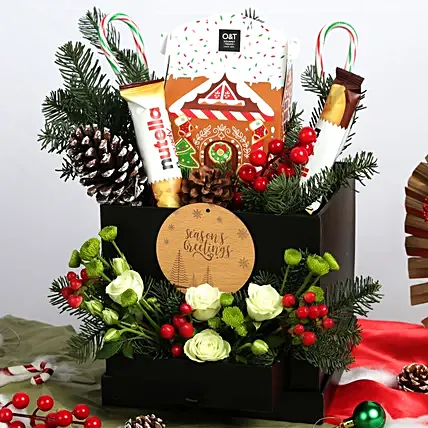 Gingerman House and Christmas Flowers Box: Christmas Combo Gifts